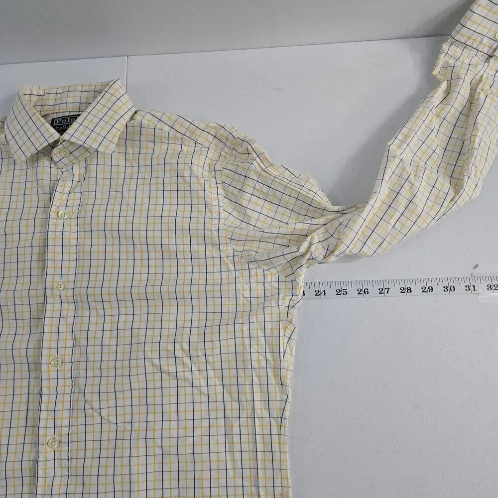 Polo Ralph Lauren dress shirt regent classic 15 32/33 button down‎ 6417 yellow